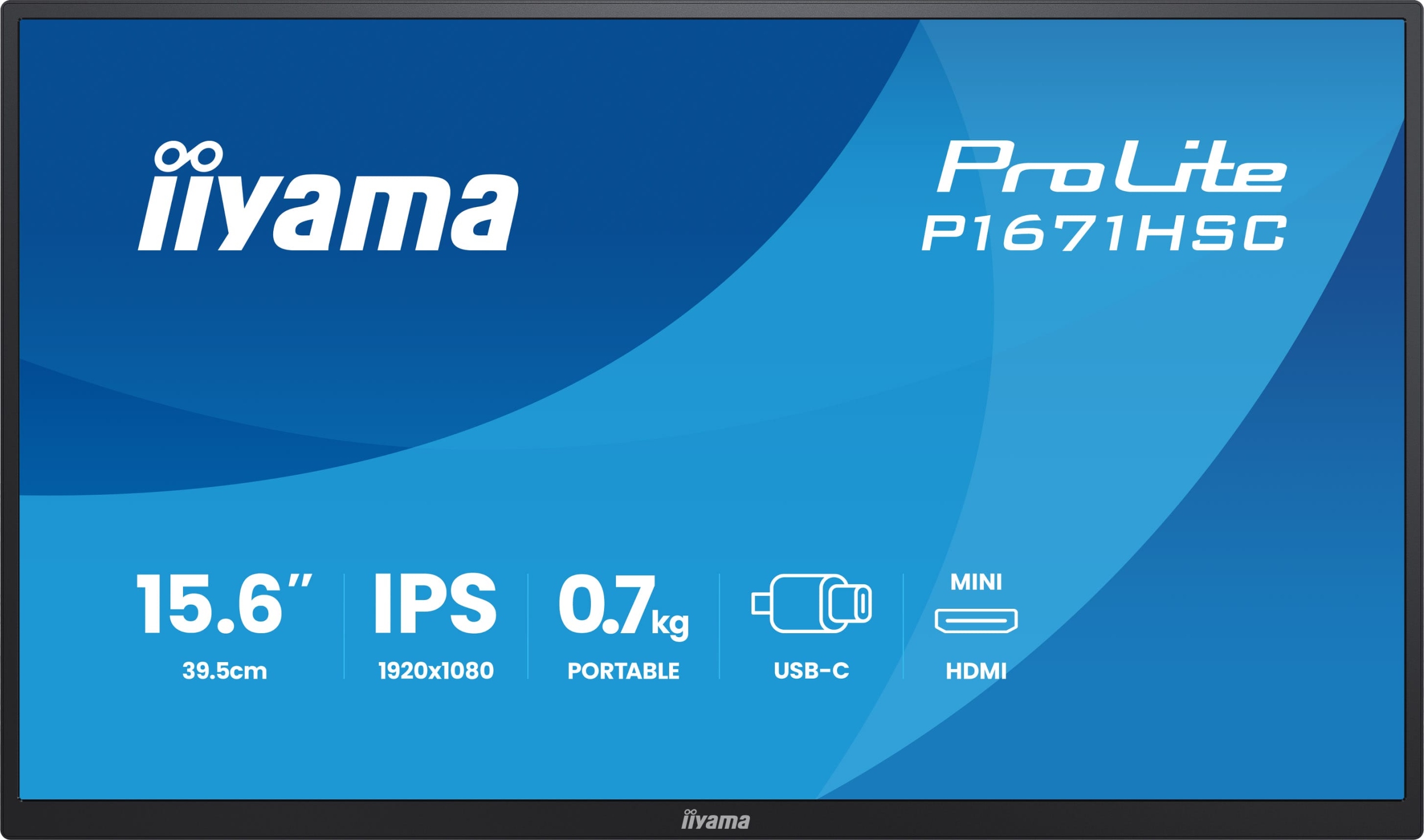 Prenosný monitor 15,6" iiyama ProLite P1671HSC-B1 Fhd Ips Led 60Hz