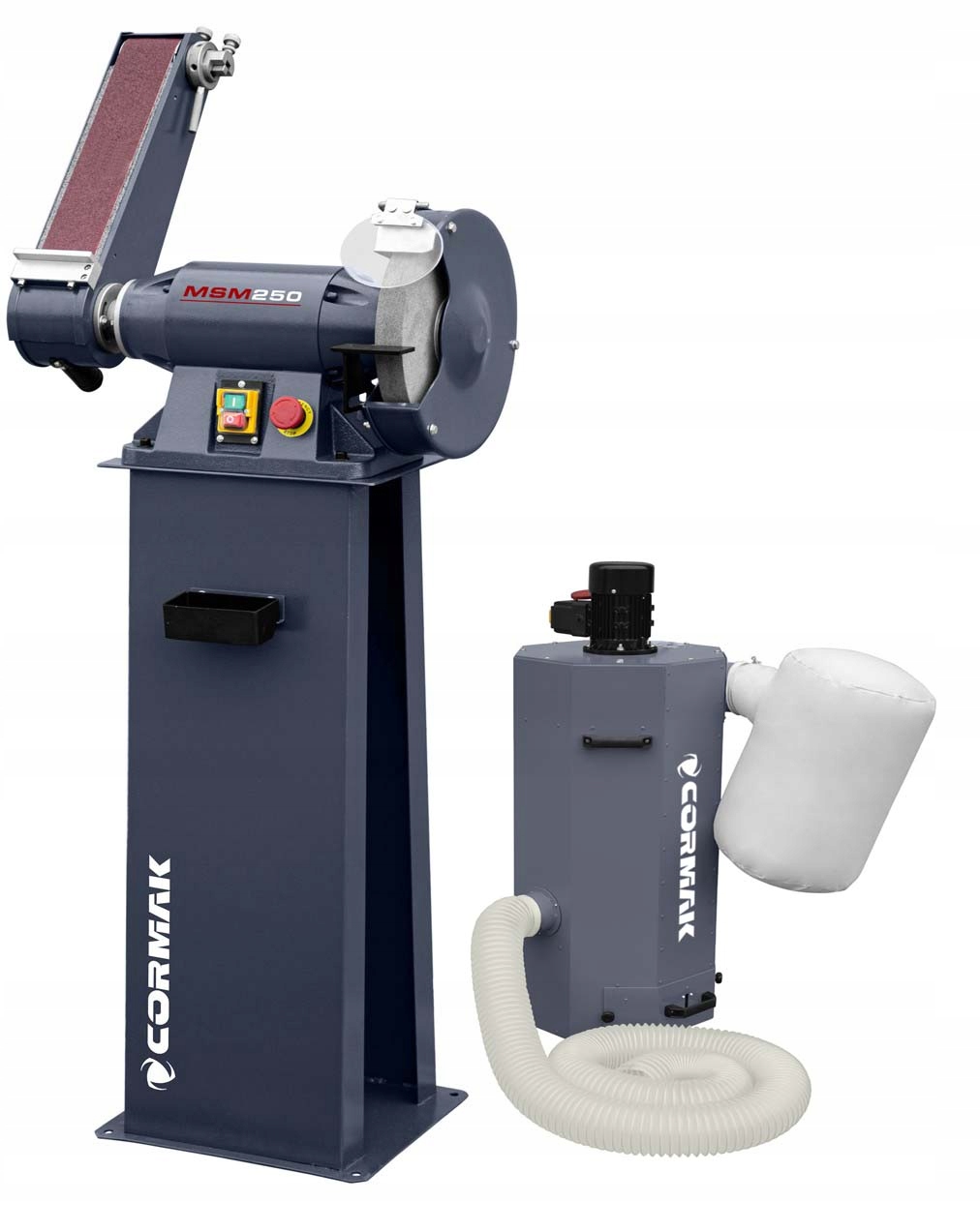 ZESTAW SZLIFIERKA TARCZOWA TAŚMOWA STOŁOWA PRZEMYSŁOWA + ODCIĄG + WĄŻ 3M