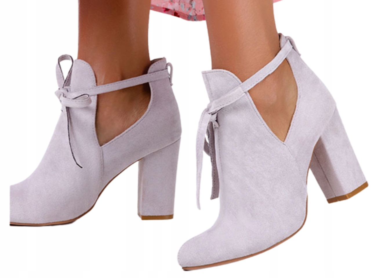 BOTKI NA SŁUPKU ELEGANCKIE WIOSENNO JESIENNE r 41