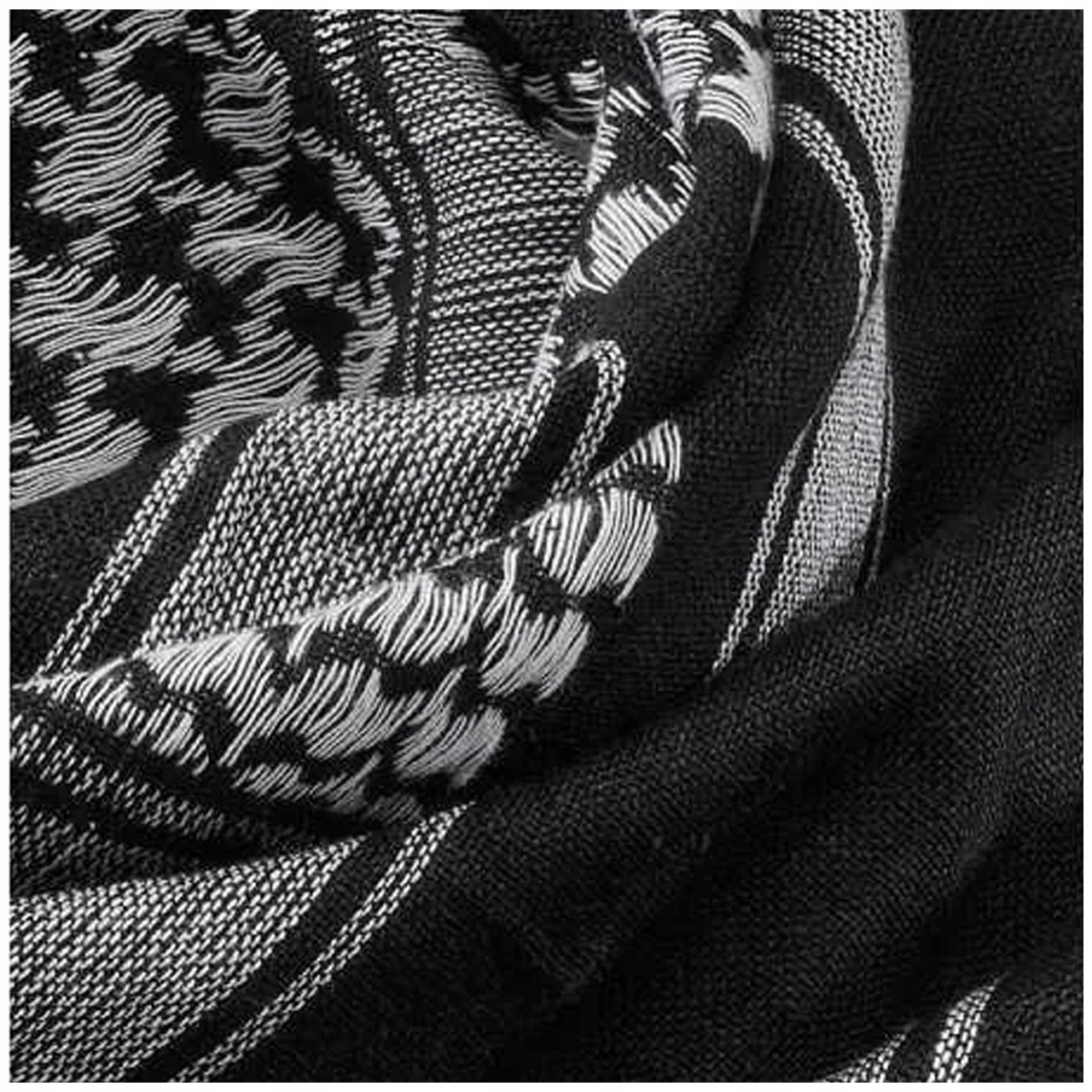 CHUSTA ARAFATKA KEFIJA BRANDIT 110X110 BLACK-White Marka Brandit