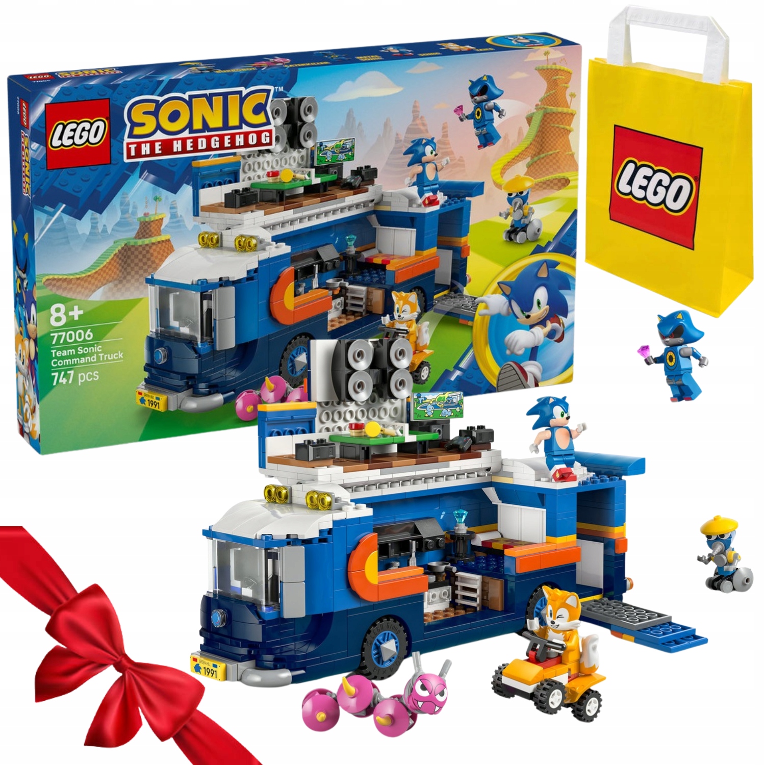 Zestaw Lego Sonic The Hedgehog 77006 Pojazd Dowodzenia Zespołem Sonic