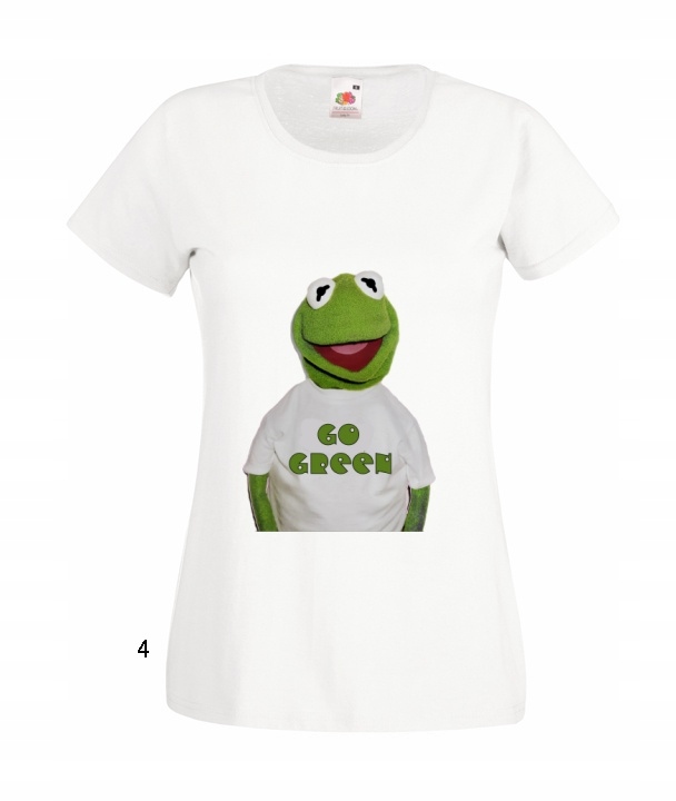 

Koszulki Kolorowe Kermit Żaba Pigi Muppet Wzory