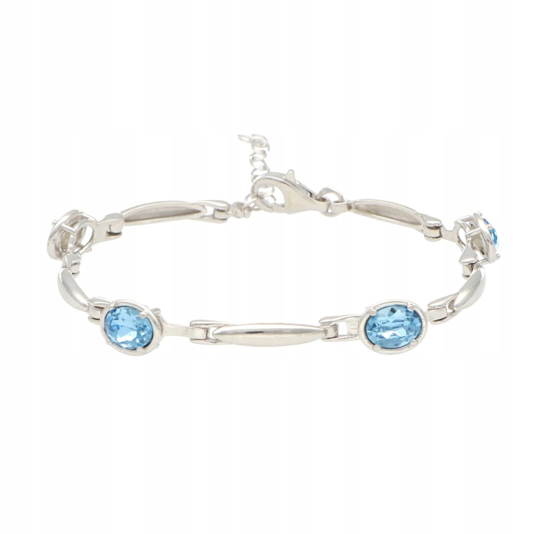 Náramek s modrým krystalem Swarovski