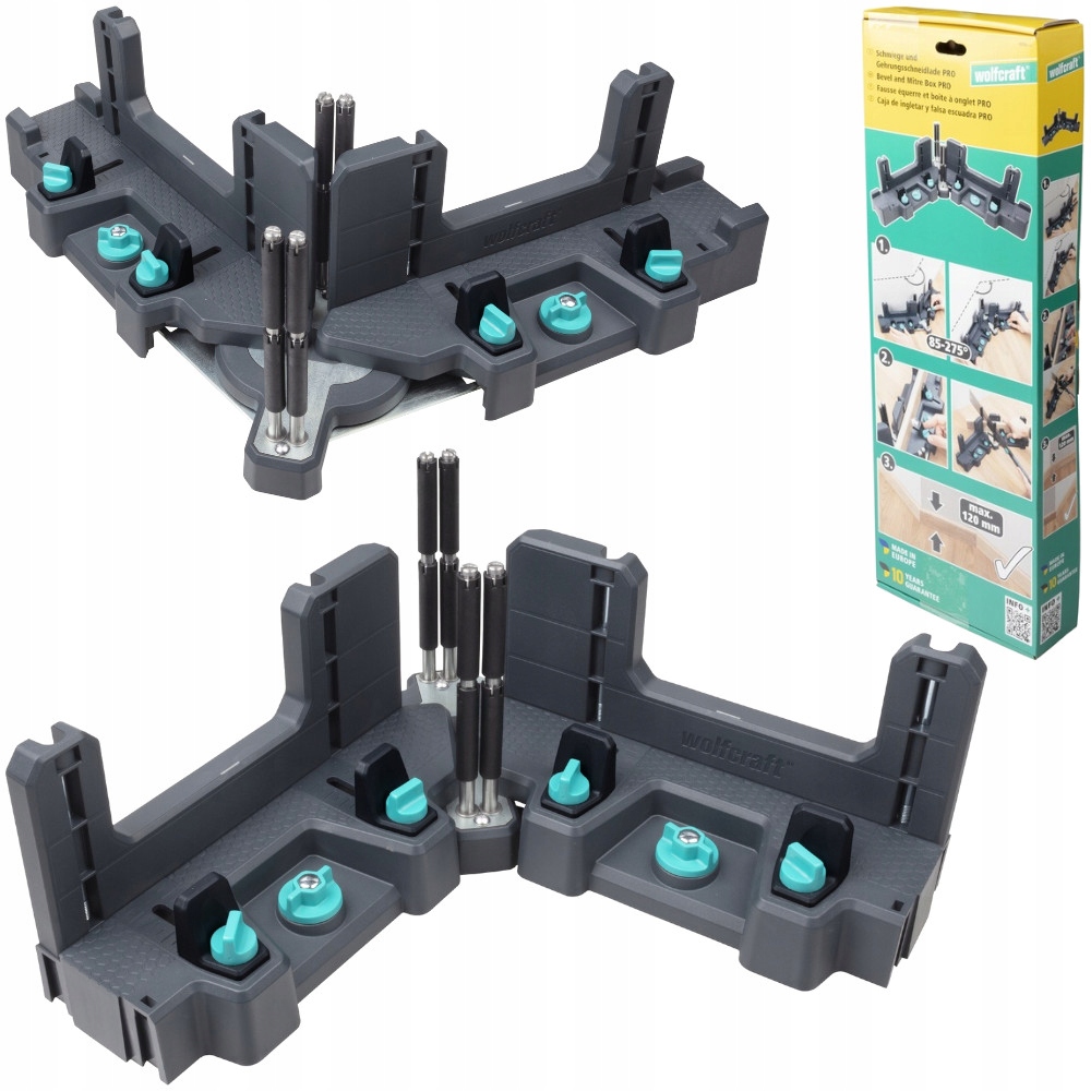 Wolfcraft Regulowana skrzynka uciosowa do listew 120mm Pro 12cm WF6956000