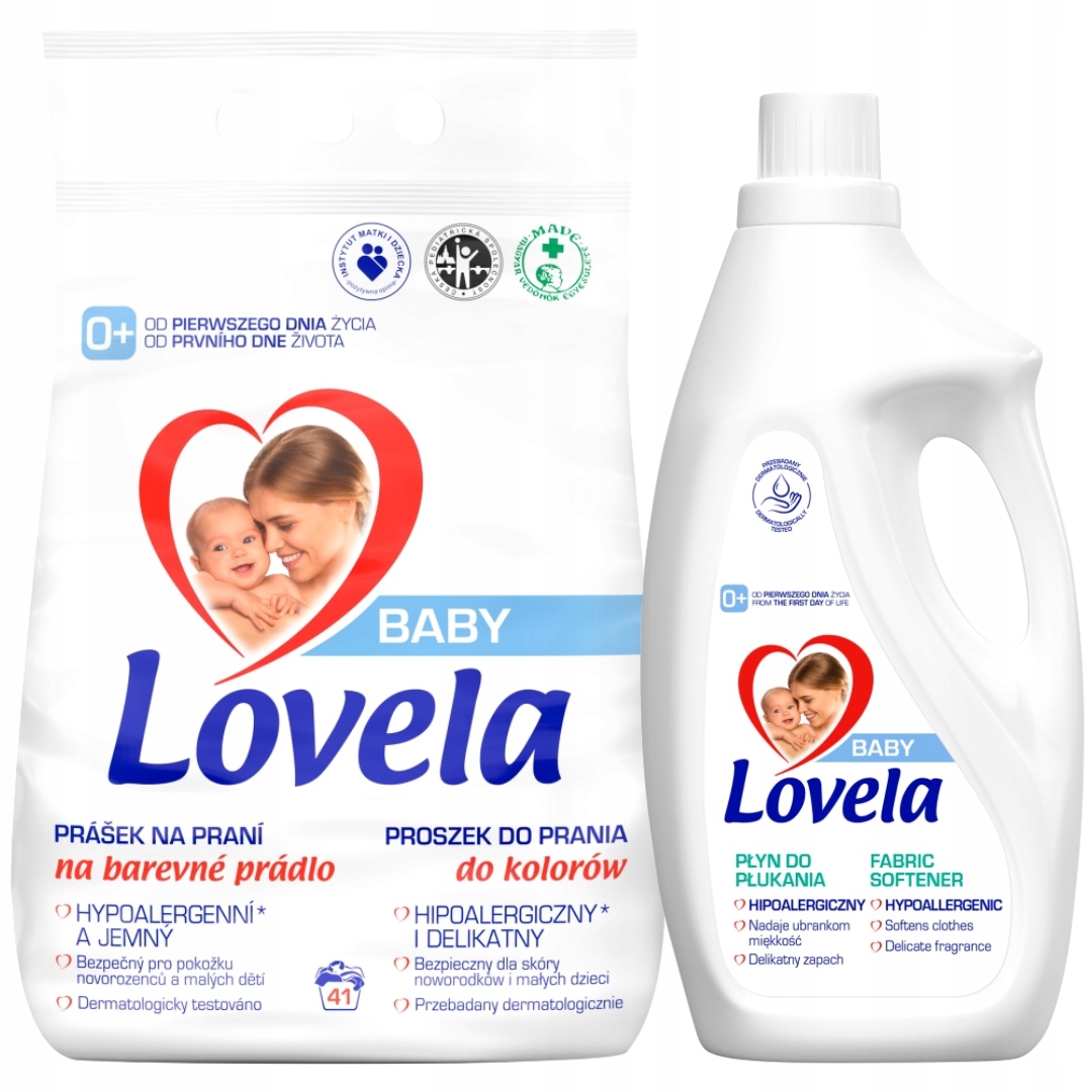 Lovela Prášek na praní Barva 4,1 kg Tekutý prací prostředek 2 l