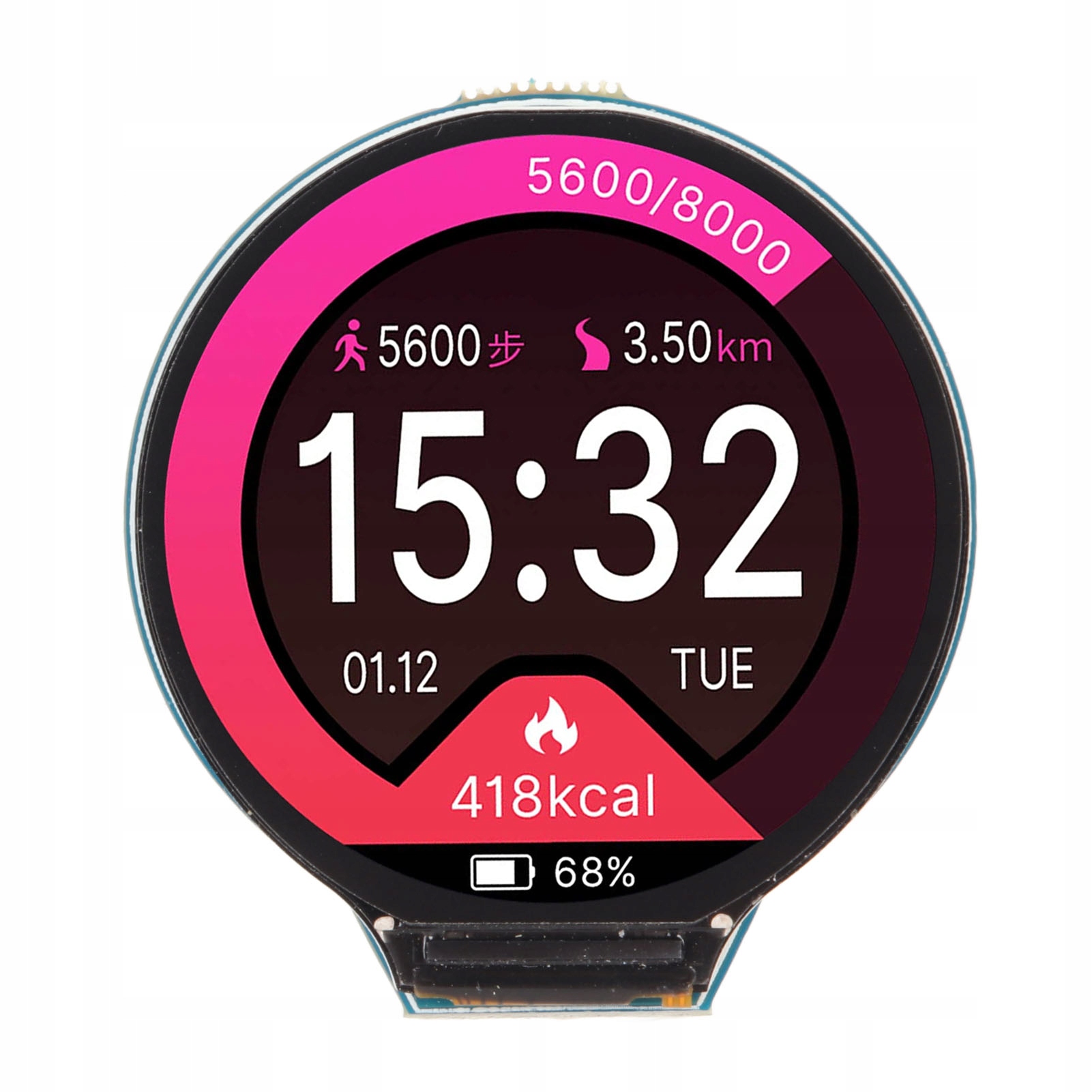 RP2040 Deska Mcu 1.28IN LCD RP2040 Čip 133MHZ 240X240