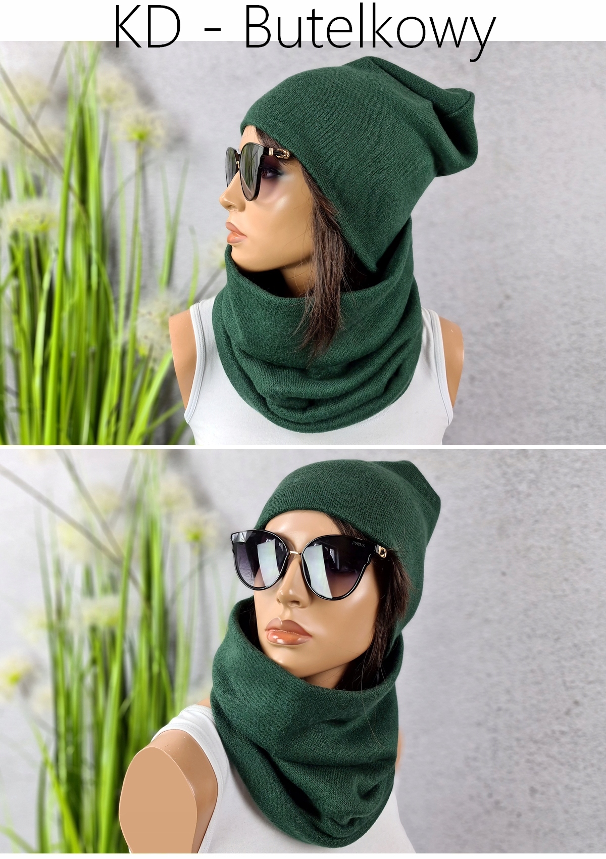 POLSKI Komplet CZAPKA + KOMIN Tunel MODNE KOLORY Marka Distribution4you