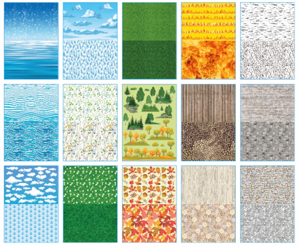 Happy Color BLOK Z MOTYWAMI Natura A4 80g 15 kartek Kod producenta HA3808 2030-N