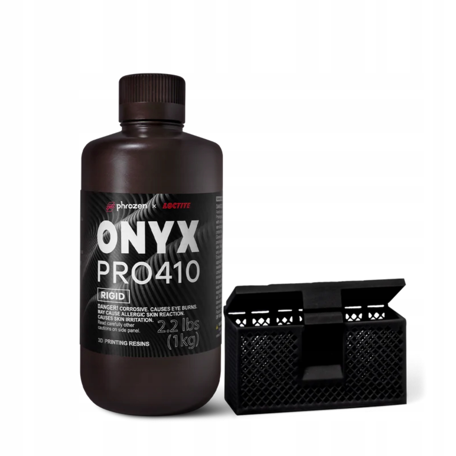 Uv pryskyřice Phrozen Onyx Rigid Pro410 Black Černá 1 kg 1 l pro 3D tiskárnu