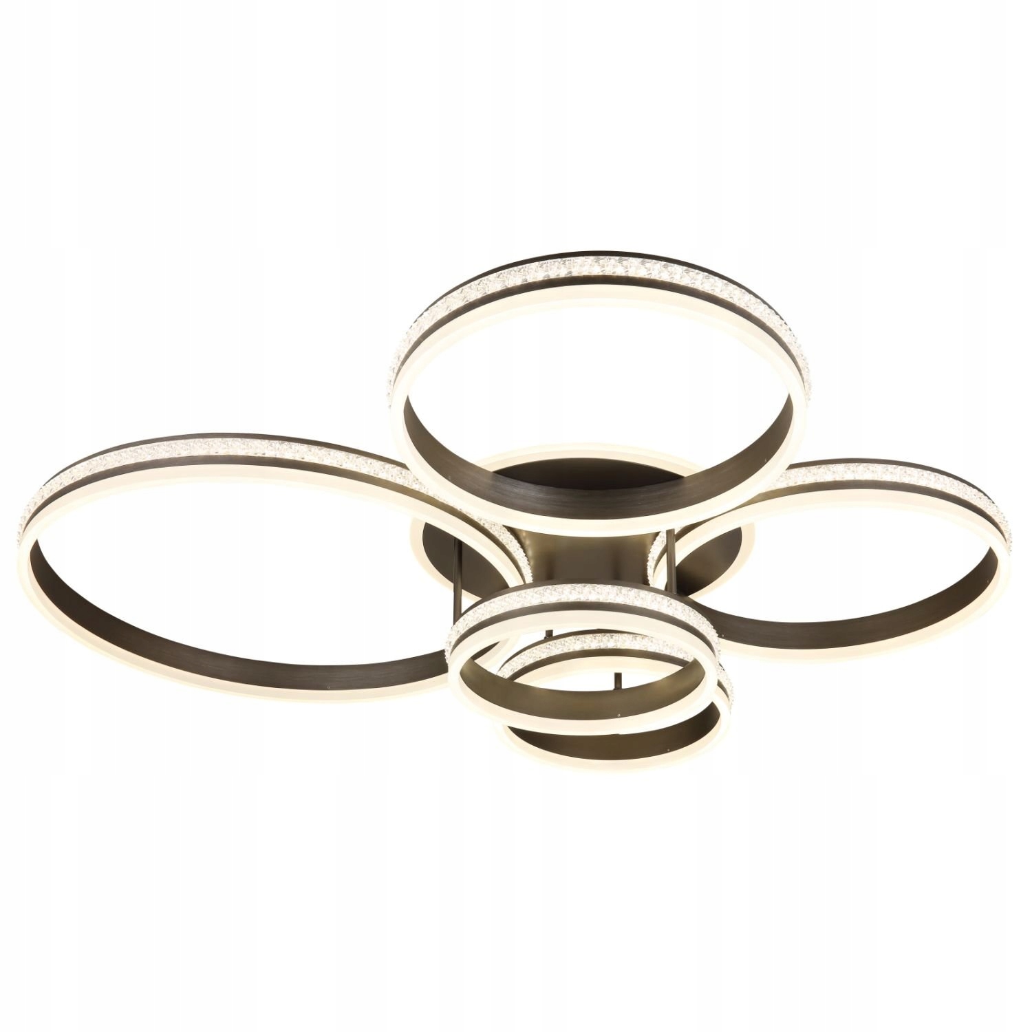 Funkčná stropná lampa s diaľkovým ovládaním kruhové krúžky Cct Led 120W