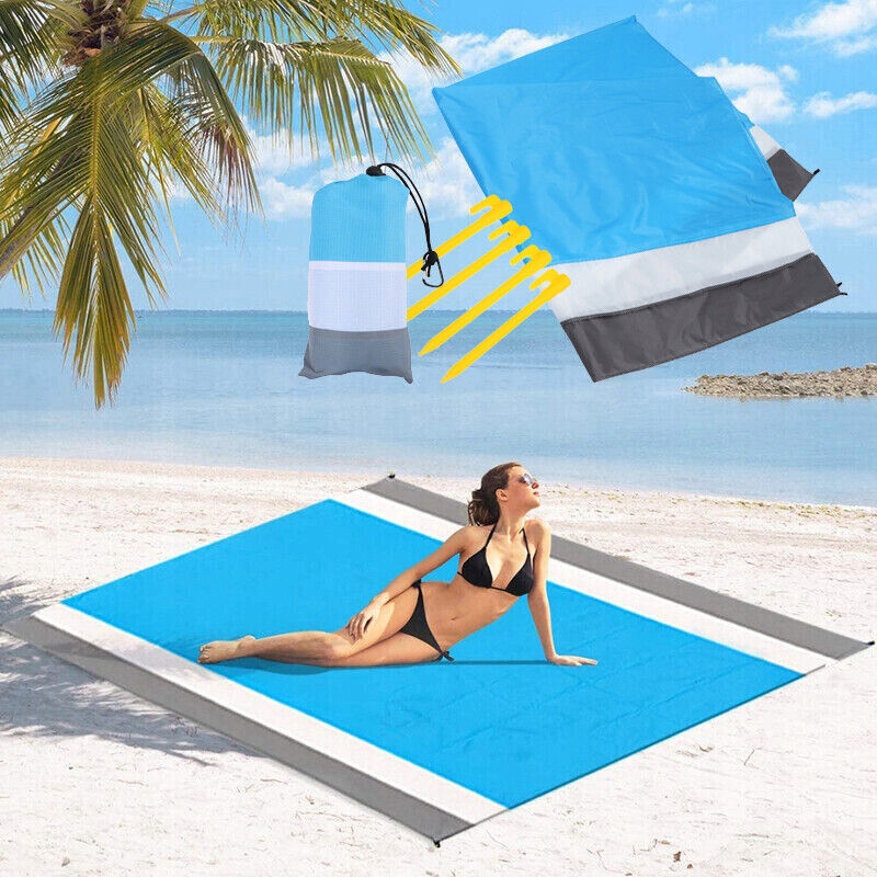 MATA PLAŻOWA, KOC PLAŻOWY PIKNIKOWY WODOODPORNA, PRZENOŚNY MATA KEMPINGOWA