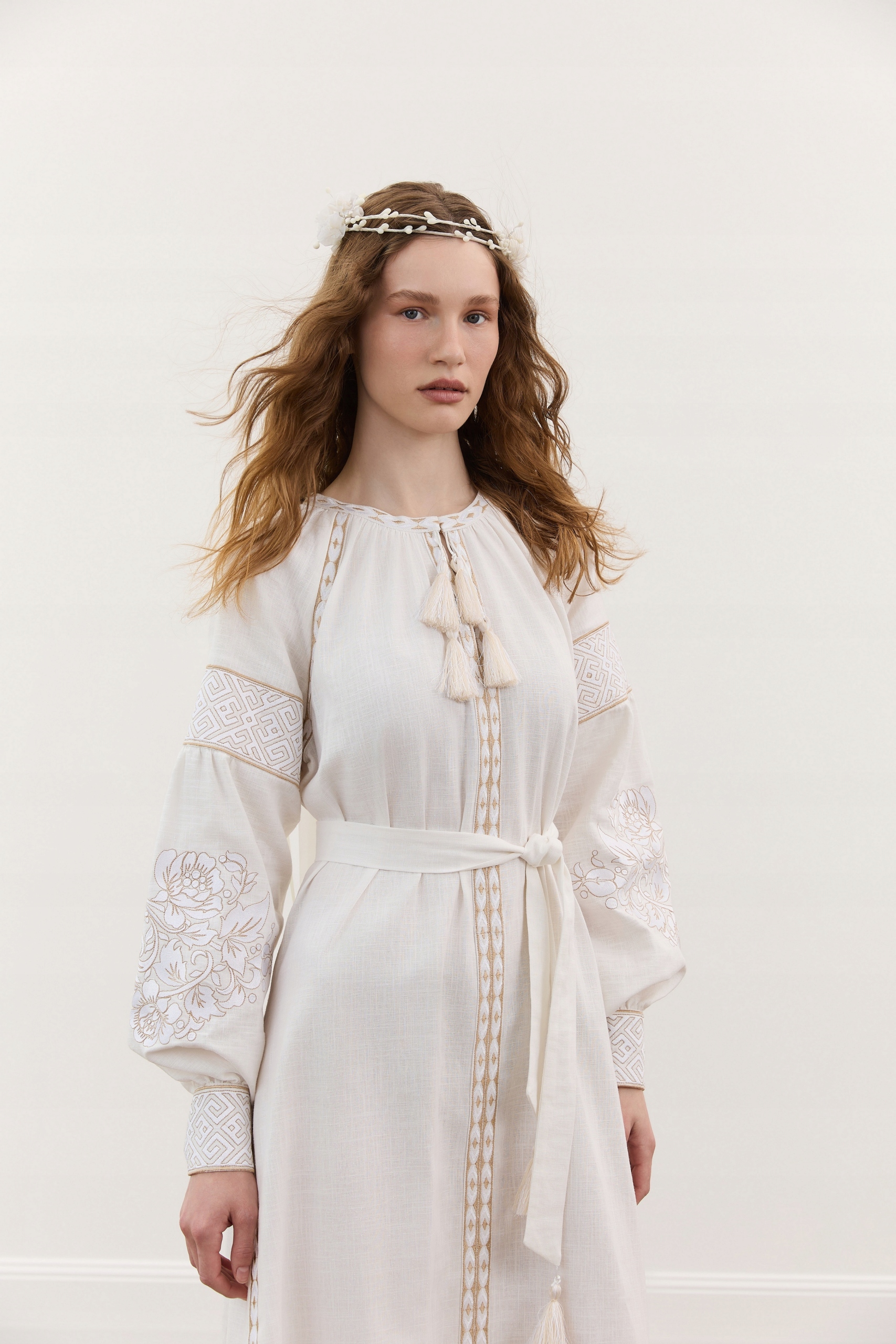 Dámská lidová sukně Slovanská Svatba Slovanská kopřiva se lnem vel. M/L