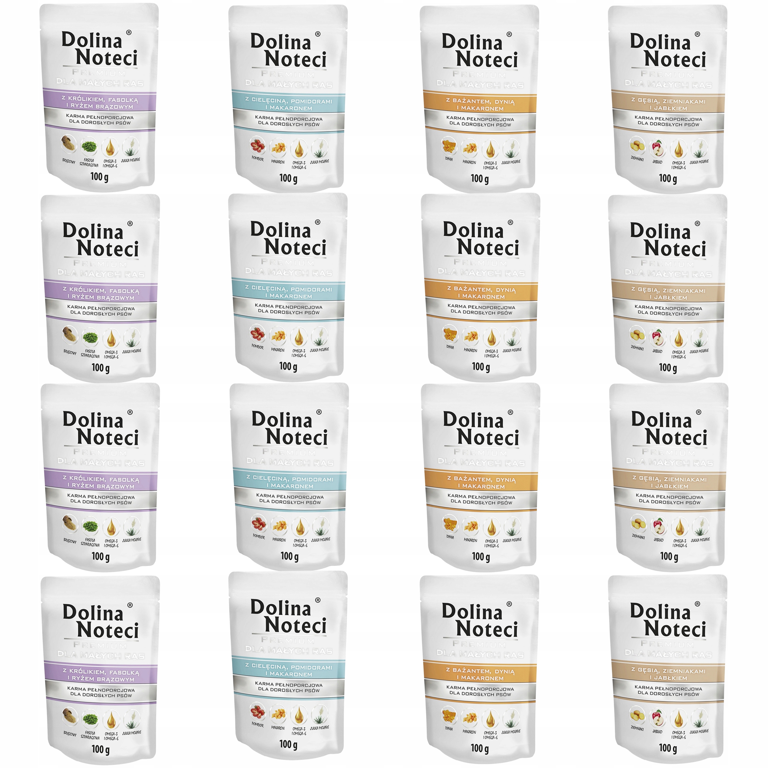 Levně Dolina Noteci Premium Krmivo mokré pro psy malých plemen mix chutí 16 x 100 g