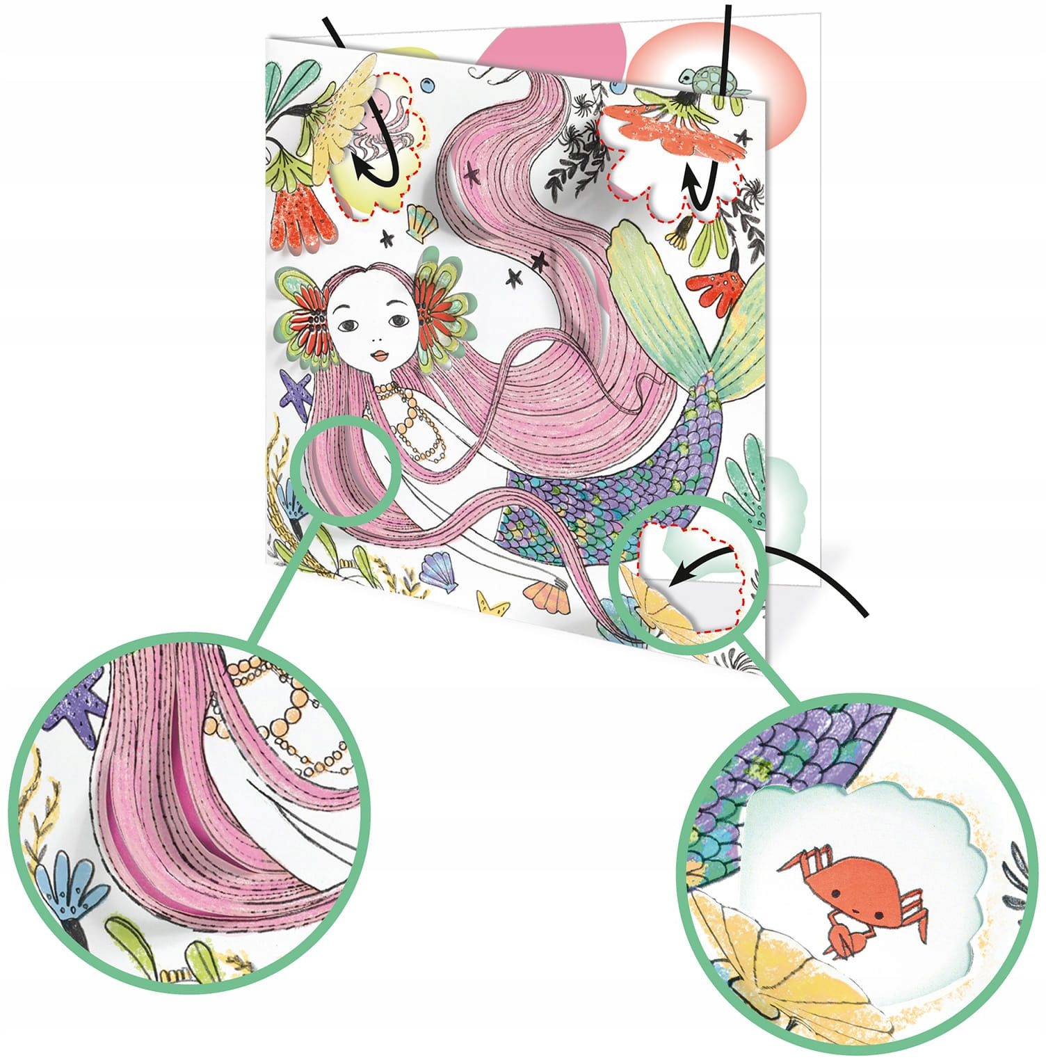 Kolorowanka Podwodny świat Djeco dla dzieci Kod producenta DJ09628