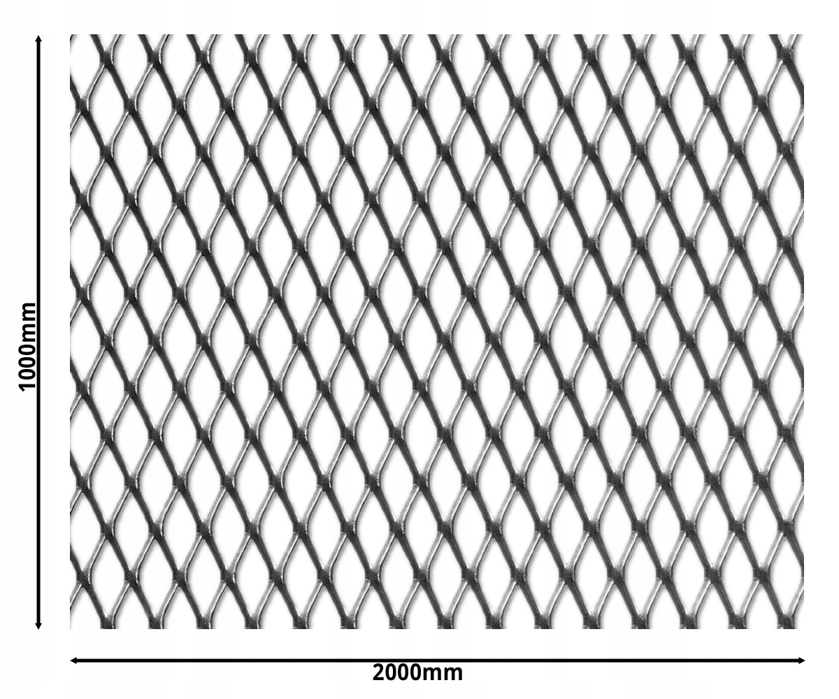 SIATKA CIĘTO CIĄGNIONA 1000 x 2000 20 X 10 X 1,5X1 Marka Metal-tech
