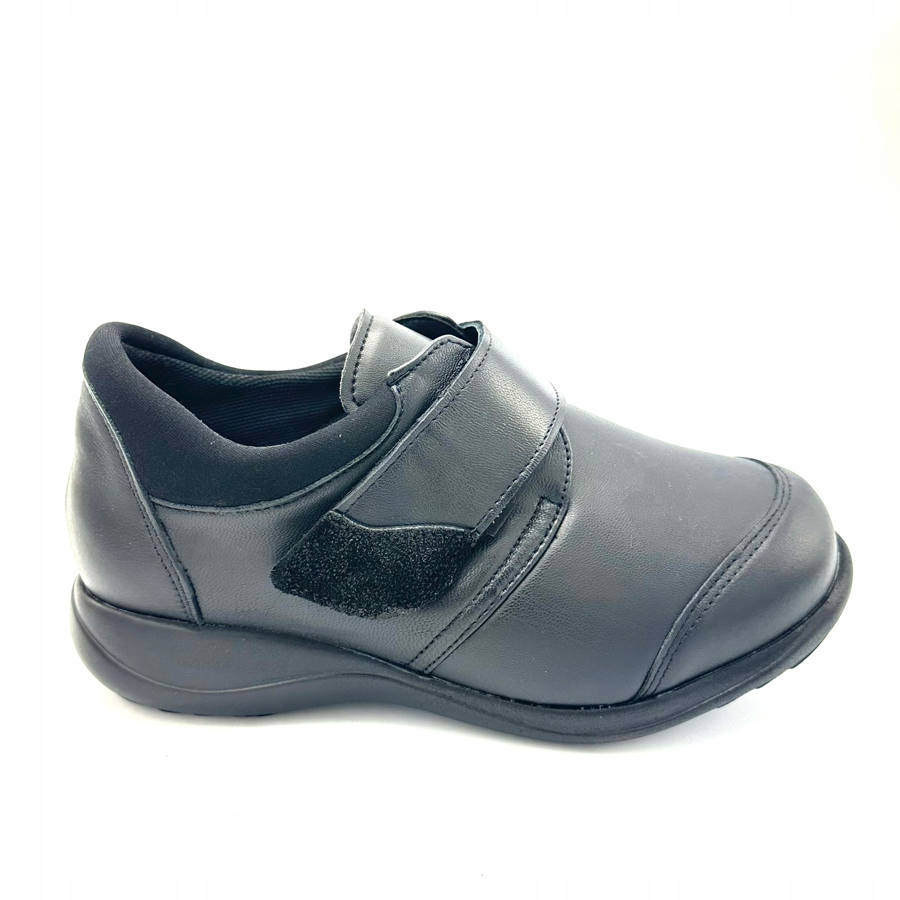 Polobotky Axel Comfort 1986 K+ Na Haluksy, Široké, Kůže+Stretch VEL.36