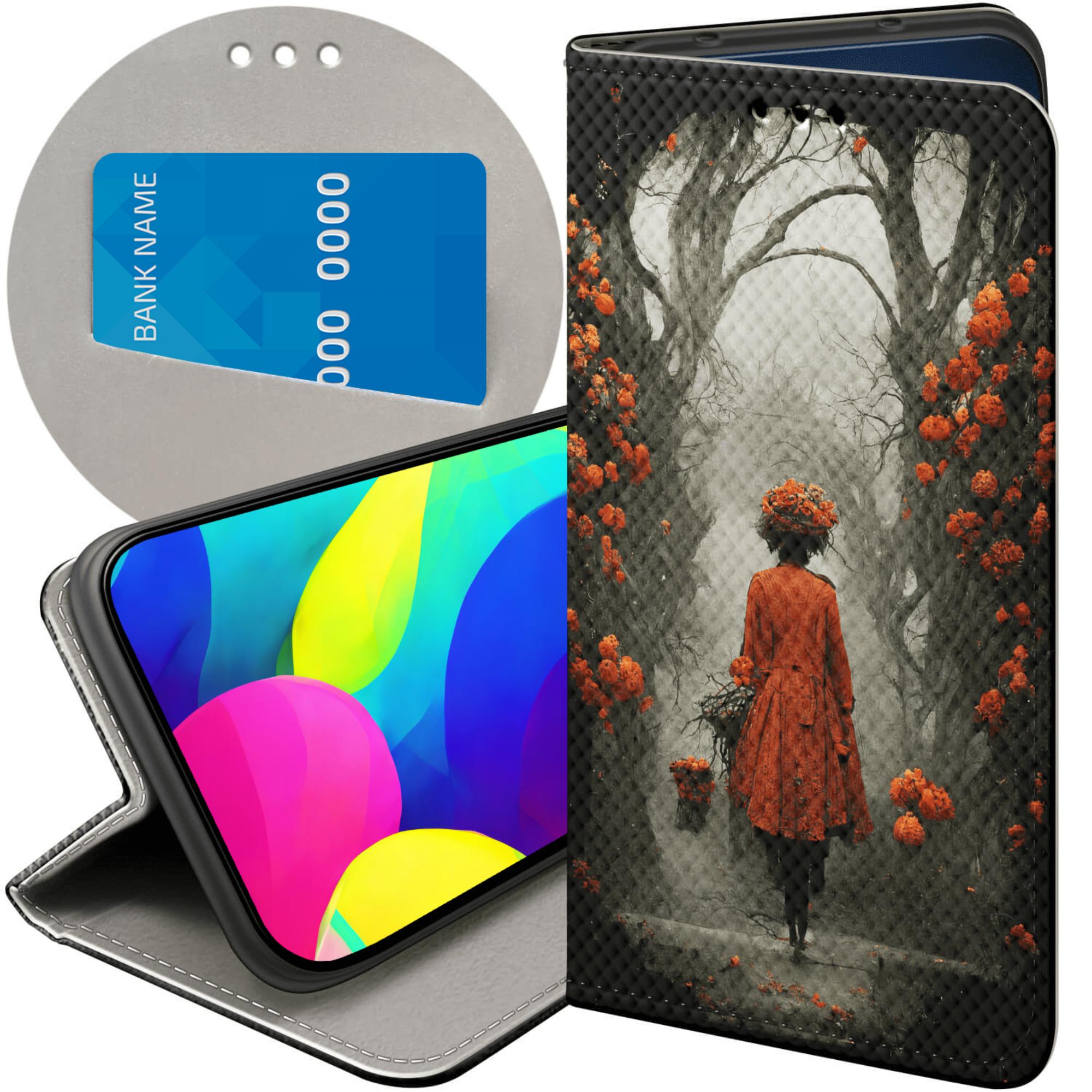 Etui Z Klapką Do Samsung Galaxy S24 Fe Jesień Liście Autumn Futerał