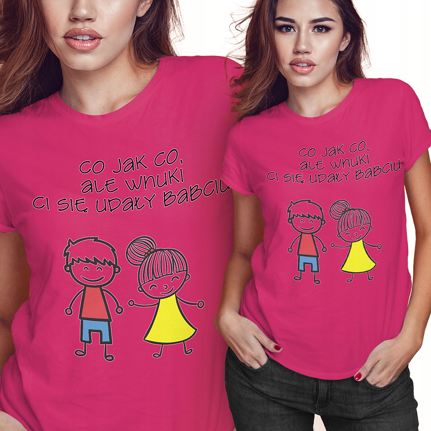 KOSZULKA T-SHIRT DZIEŃ BABCI 2XL WNUKI CI SIĘ UDAŁY BABCIU PREZENT JAKOŚĆ