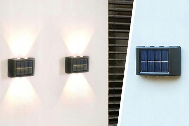 4x Lampka Solarna Elewacyjna LED z Czujnikiem Marka Decorya