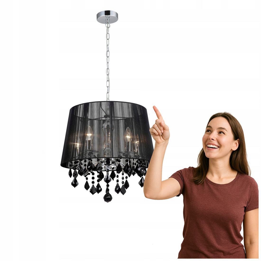 Závesná lampa Cornelia MDM-2572/5 Bk Italux