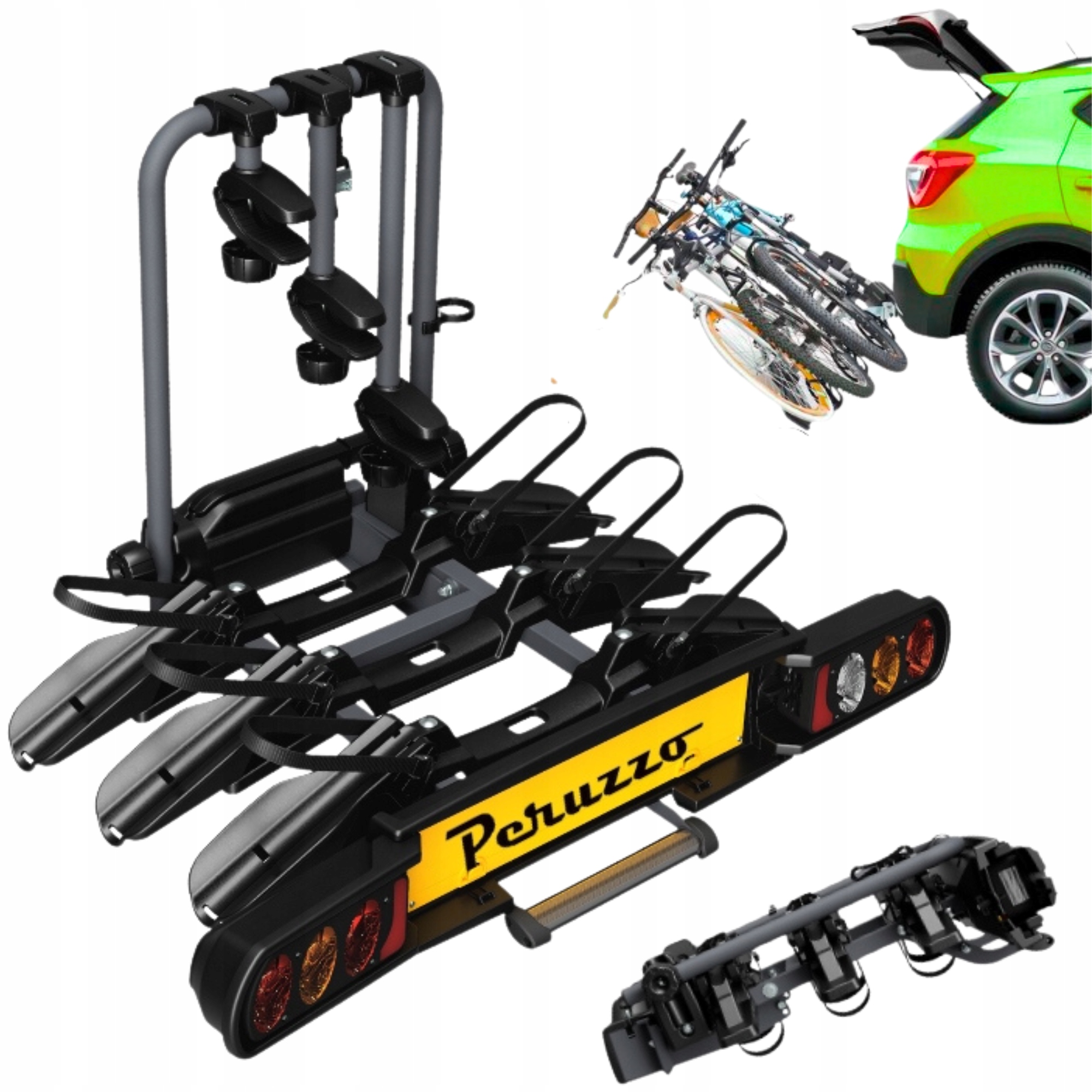 Uchwyt rowerowy na hak holowniczy Peruzzo Como 3