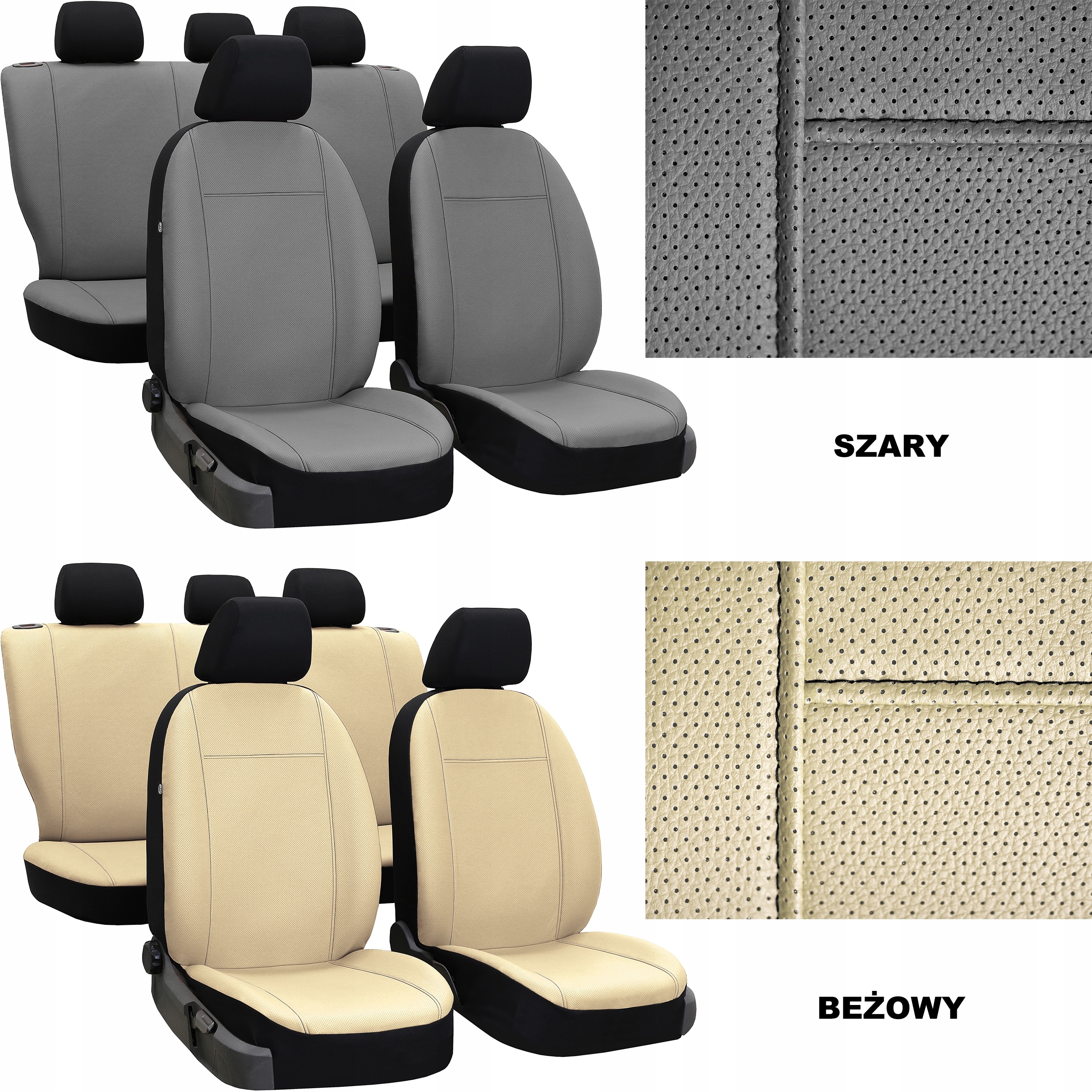 SKÓRA PERFOROWANA POKROWCE SAMOCHODOWE KOMPLET MIAROWE do DACIA DUSTER 3 Producent Pok-ter