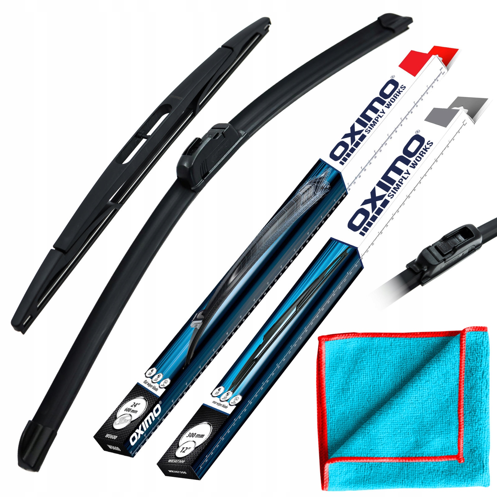 Wycieraczki Zestaw Przód Tył Peugeot 107 1 I 06.2005-12.2014 Hatchback