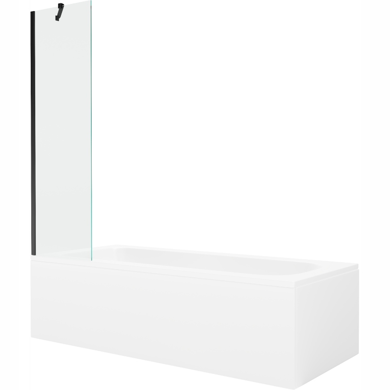 Mexen Vega obdélníková vana 180 x 80 cm s zástěna