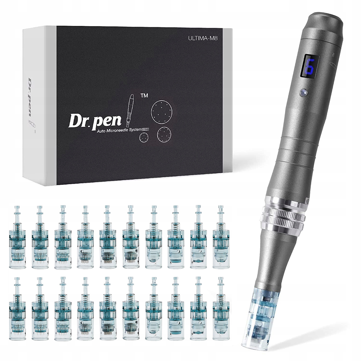 Profesionální bezdrátové Derma Pero pro Mikrojehličkovou Mezoterapii m8