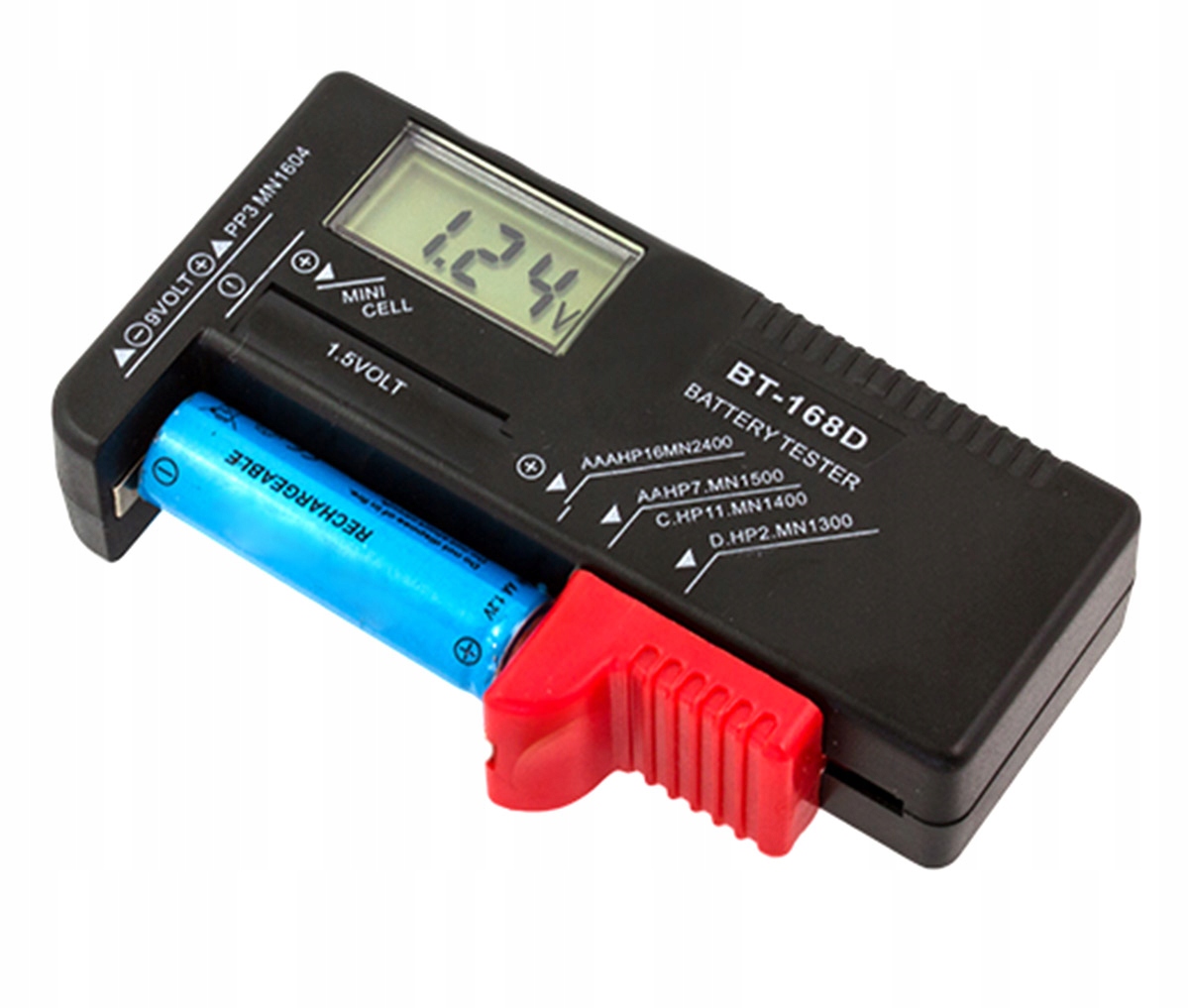 

AG372A Cyfrowy Tester Baterii R14 R20 9V 1,5V Aaa