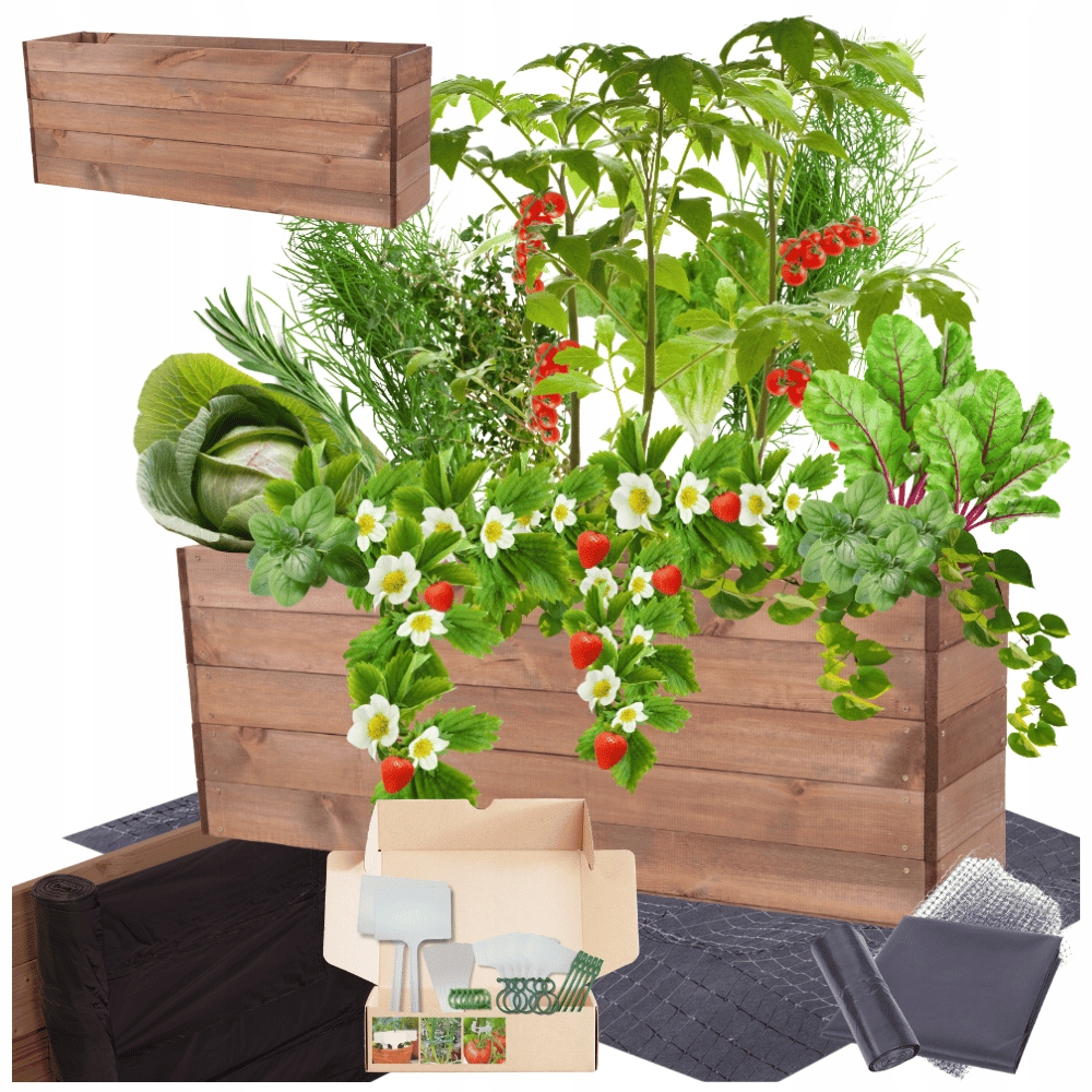 Vyvýšený záhon zeleninový záhon truhlík pařeniště květináč impregnace 45x120x30