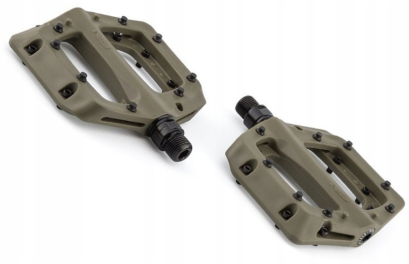 Cyklistické pedály Ns Bikes Bistro army green Strojové nylonové