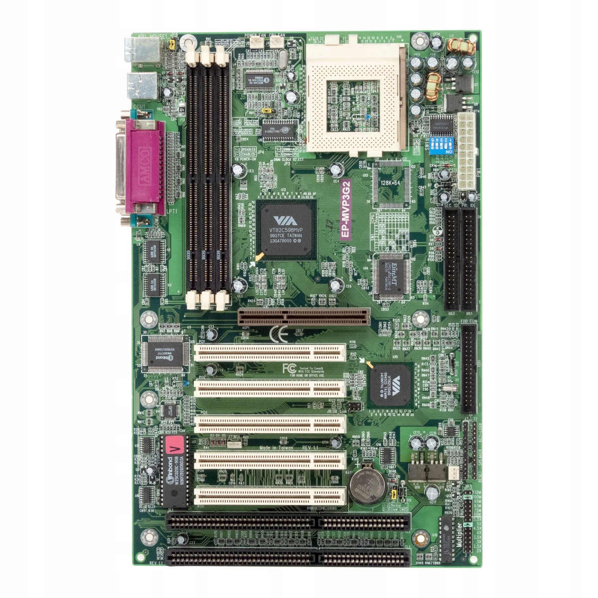Epox EP-MVP3G2 Socket 7 Sdram Agp Pci Isa Ide Fdd Atx