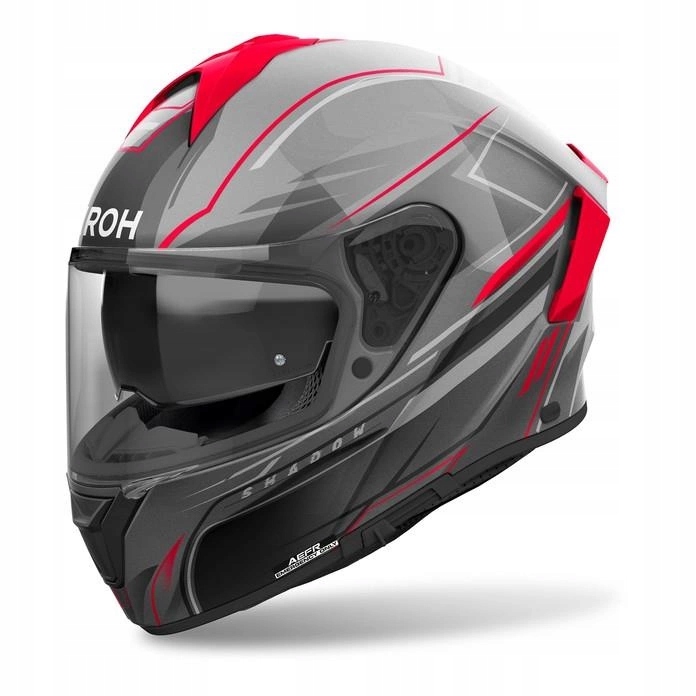 Motocyklová prilba Airoh Spark 2 Shadow Red Gloss červená sivá Darčeky