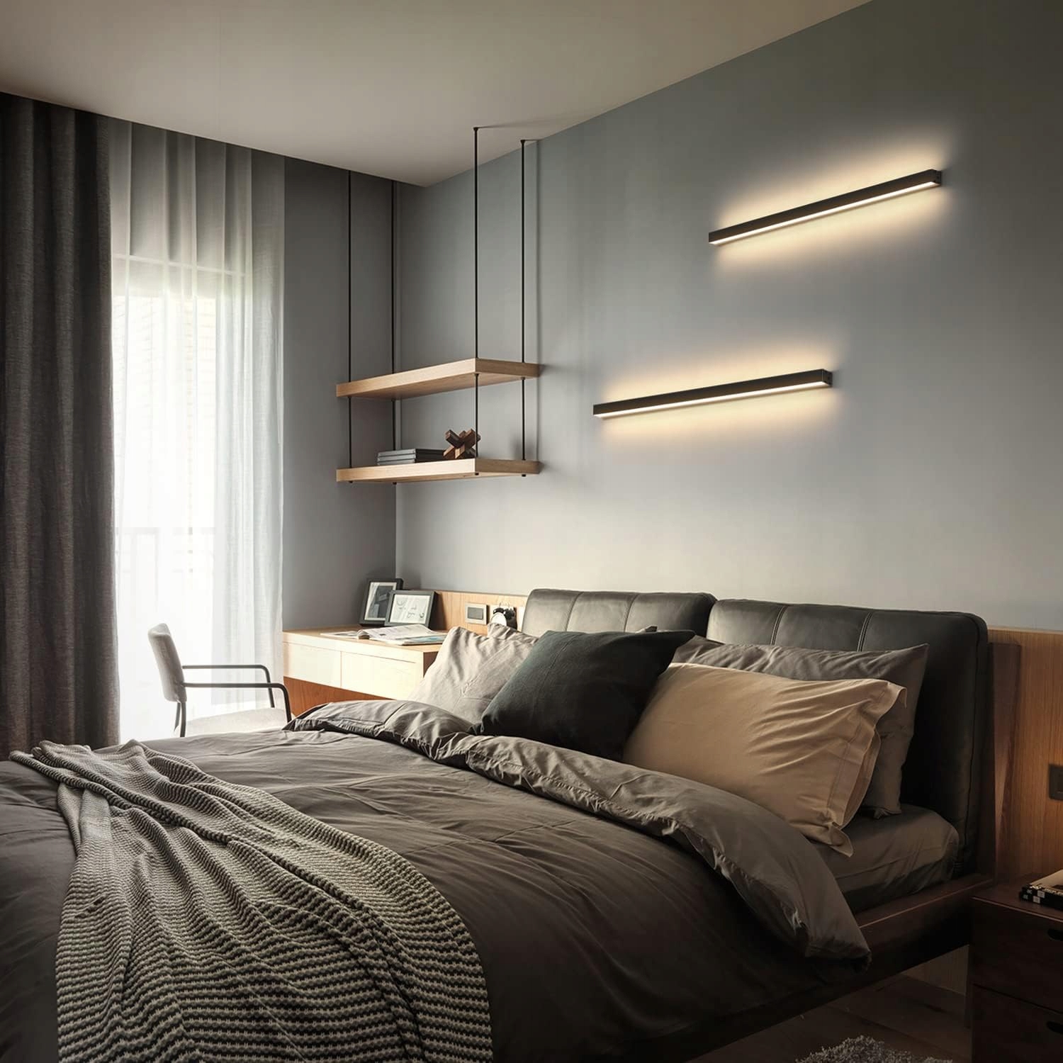 WYSOKIEJ KLASY KINKIETY LAMPA ŚCIENNE WEWNĘTRZNE W NOWOCZESNYM STYLU 3000K Kod producenta LED