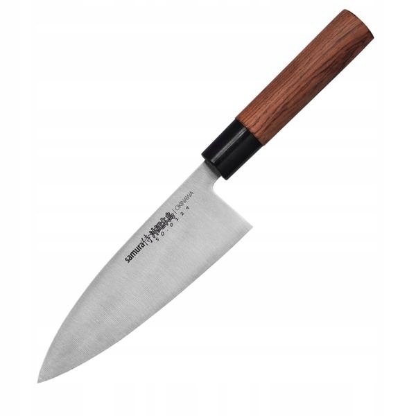 Samura Okinawa Deba 170 mm AUS-8 59 Hrc jednostranná pre ryby palisander