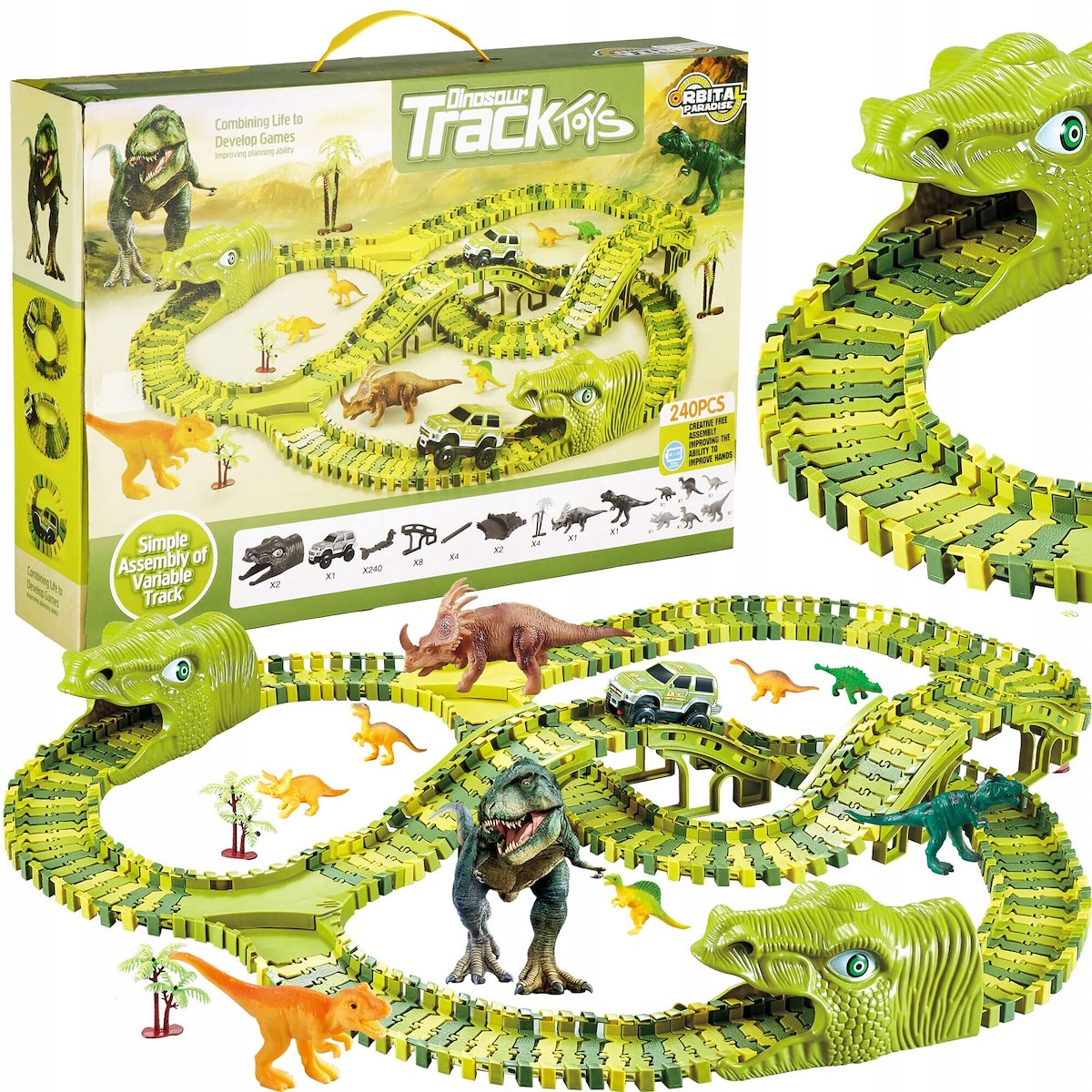

Tor Wyścigowy Dinozaur Park Zestaw 240el
