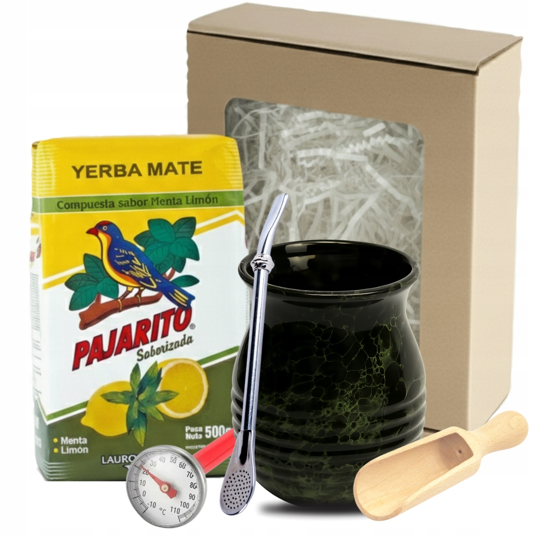 Dárková Sada Yerba Mate Pajarito Menta Limon Citronová a příslušenství