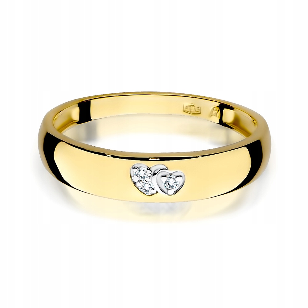 PIĘKNY ZŁOTY PIERŚCIONEK 333 SERCE z CYRKONIA r15 Marka Marko