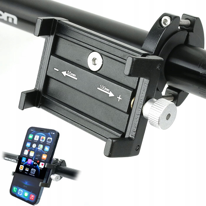 

Uchwyt rowerowy metalowy na telefon smartfona