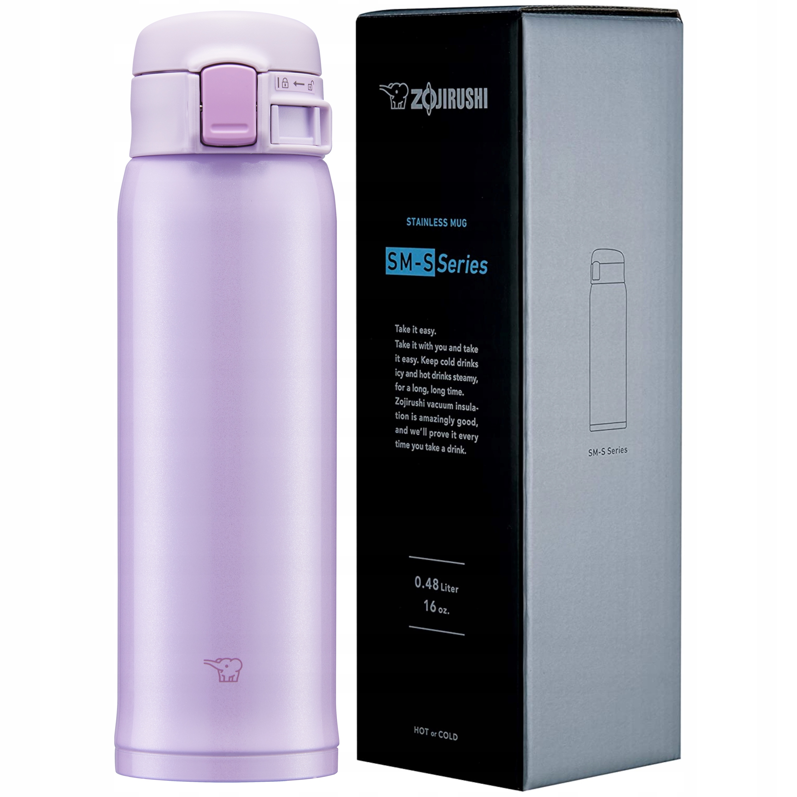 Kubek Termiczny Zojirushi SM-SR48E-VP Fioletowy 480ml
