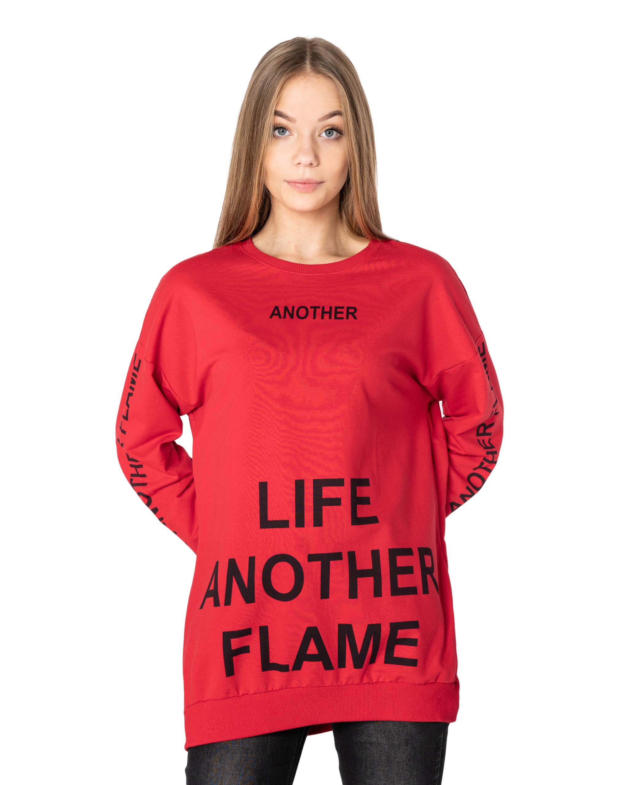 

Długa Duża Bluza Oversize Damska Tunika 4563-1 XL