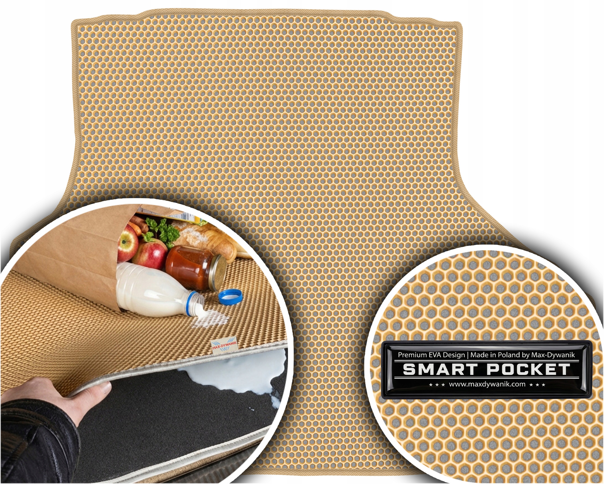 Kia Opirus Sedan 2004-2010 Vložka do batožinového priestoru Eva Smart Pocket Béžová