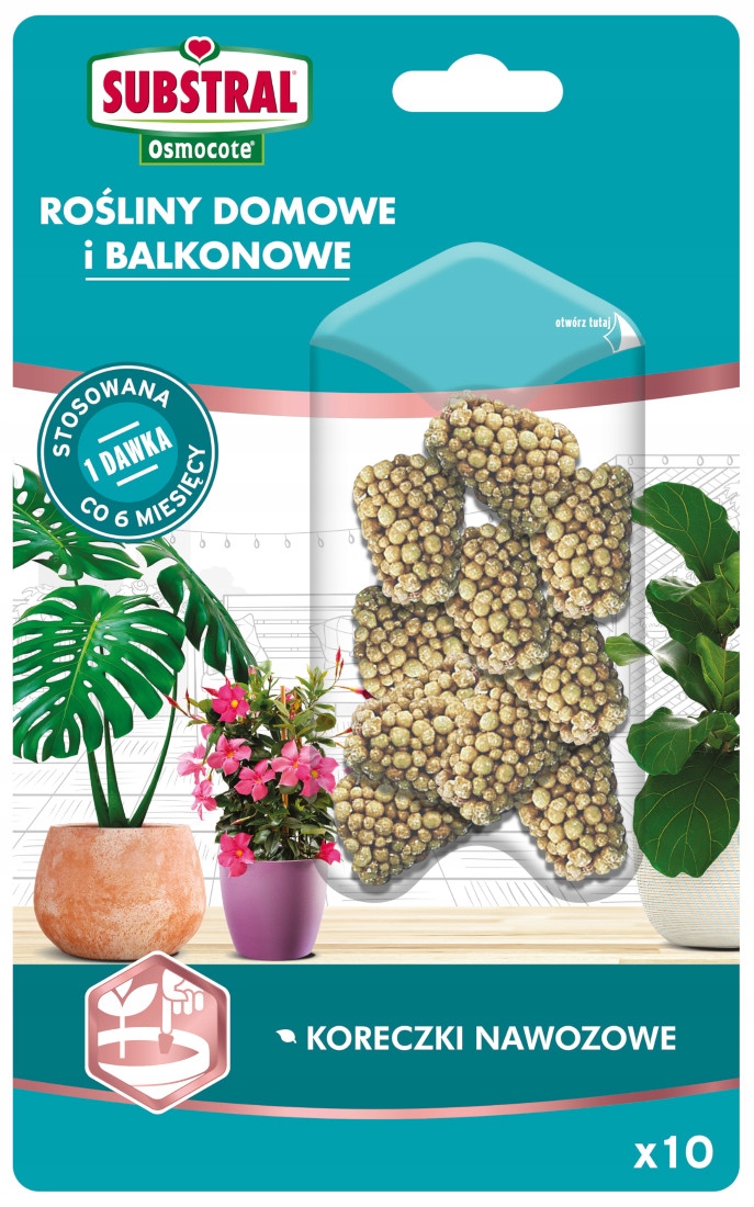 

Substral Nawóz dom balkon koreczki Osmocote 10x5g