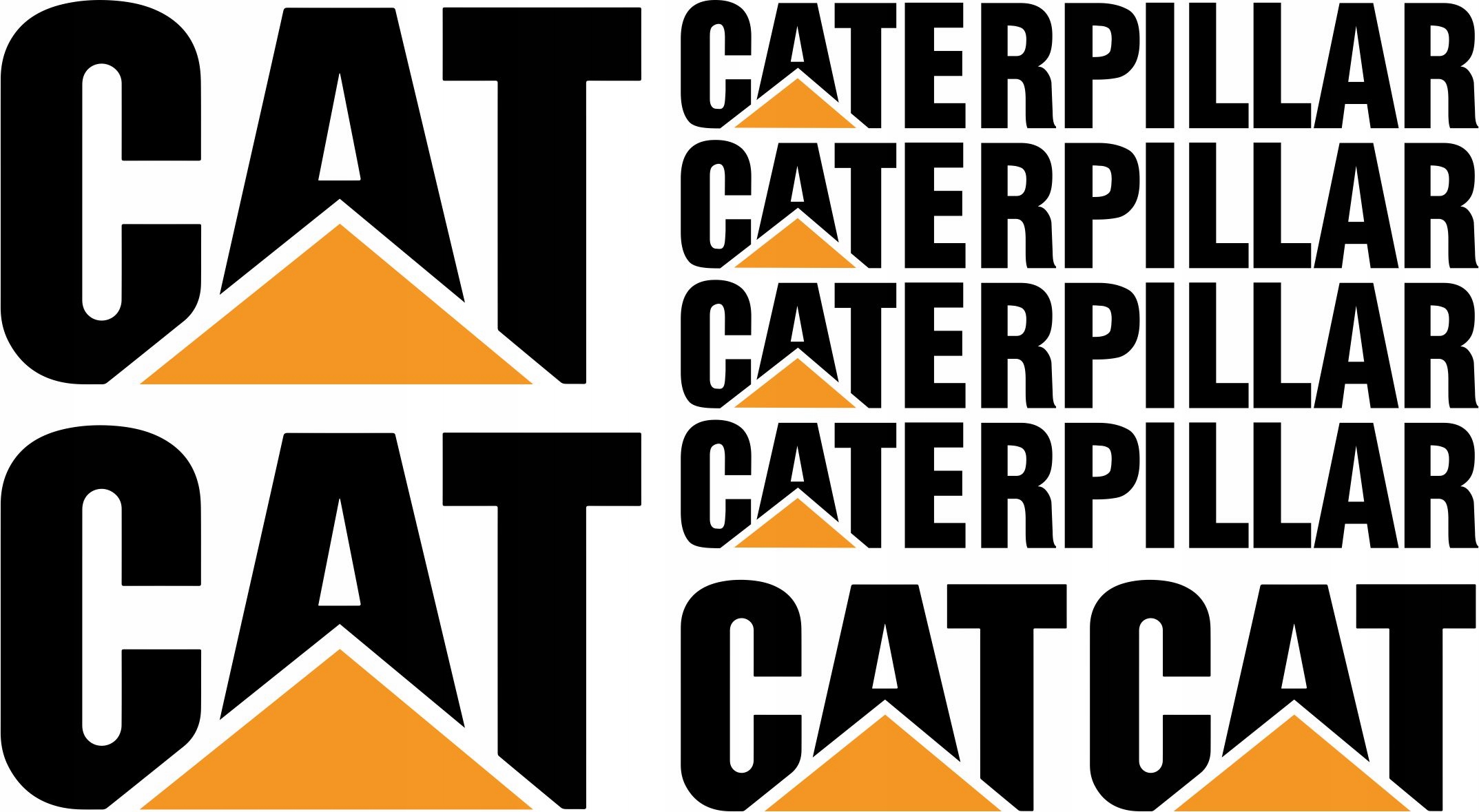 NAKLEJKI CAT CATERPILLAR KOPARKA ŁADOWARKA ZESTAW