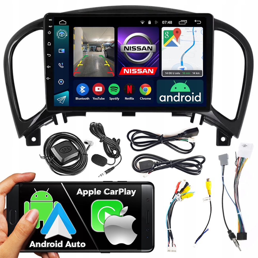 Rádio Navigace Android RS-305 Nissan Juke 2010-2019 2GB 9"