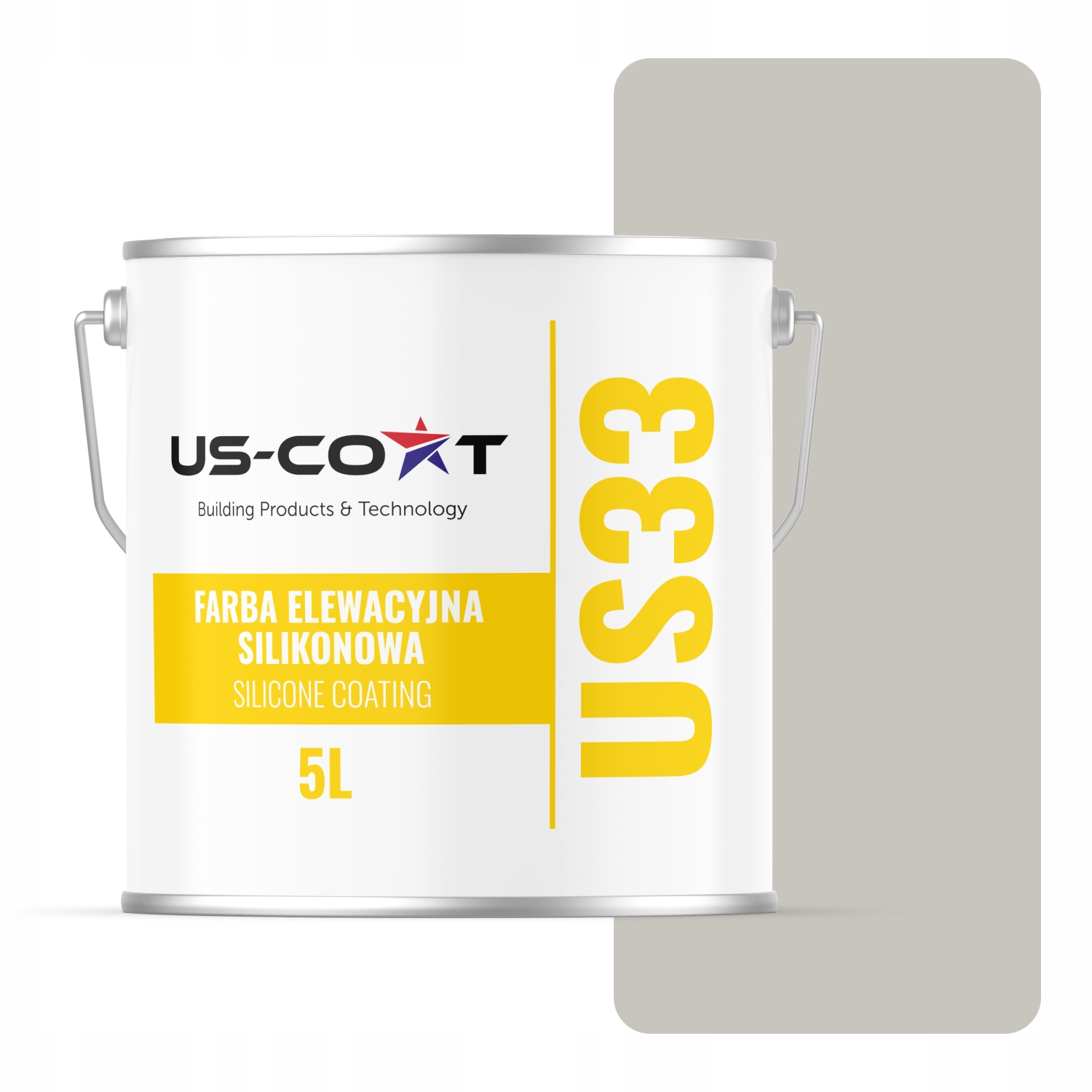 Fasádna Silikónová Farba Šedá Popolavá F292 Uv 5L Výrobca