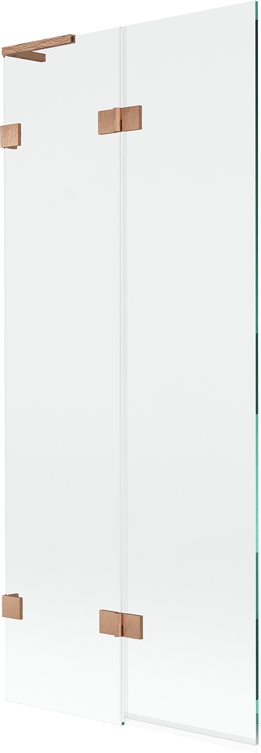 Mexen Lunar L vanová zástěna 2-křídlová levá 80 x 150 cm, transparentní, ka