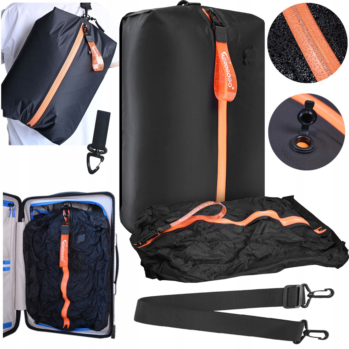 Aerogogo Torba podróżna Próżniowa wodoodporna Worek Próżniowy na ramię 20L