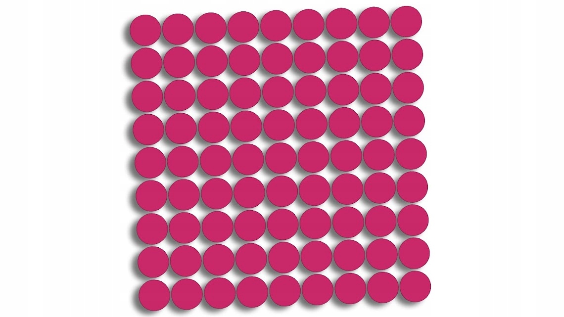 

Naklejki kółka, kropki 81 sztuk różowe